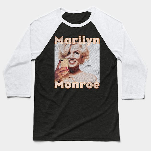 marilyn monroe selfie Baseball T-Shirt by Wellcome Collection